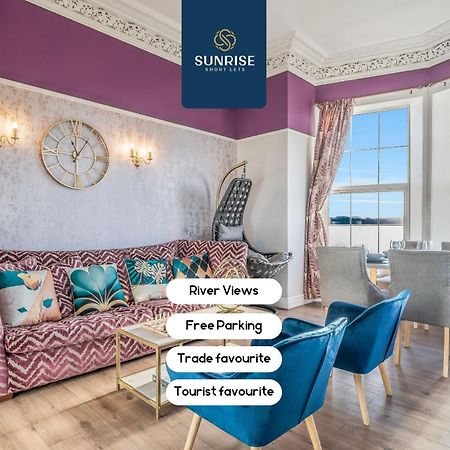 Presidential Apartment, Family Home, Luxury Bedrooms, 2 Rooms, 1 King Bed, 2 Single Beds, Free Wifi, Free Parking, Tourists, Business Travelers, Relocation, Beautiful River Views, - Long Stays, Invoice And Reduced Price Are Only Via Sunrise Short Let Dundee Exteriér fotografie